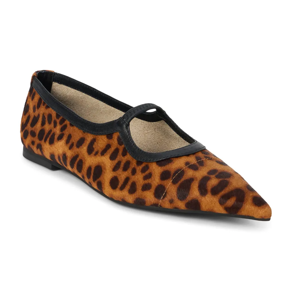 Fleur Leopard Mary Jane Flats