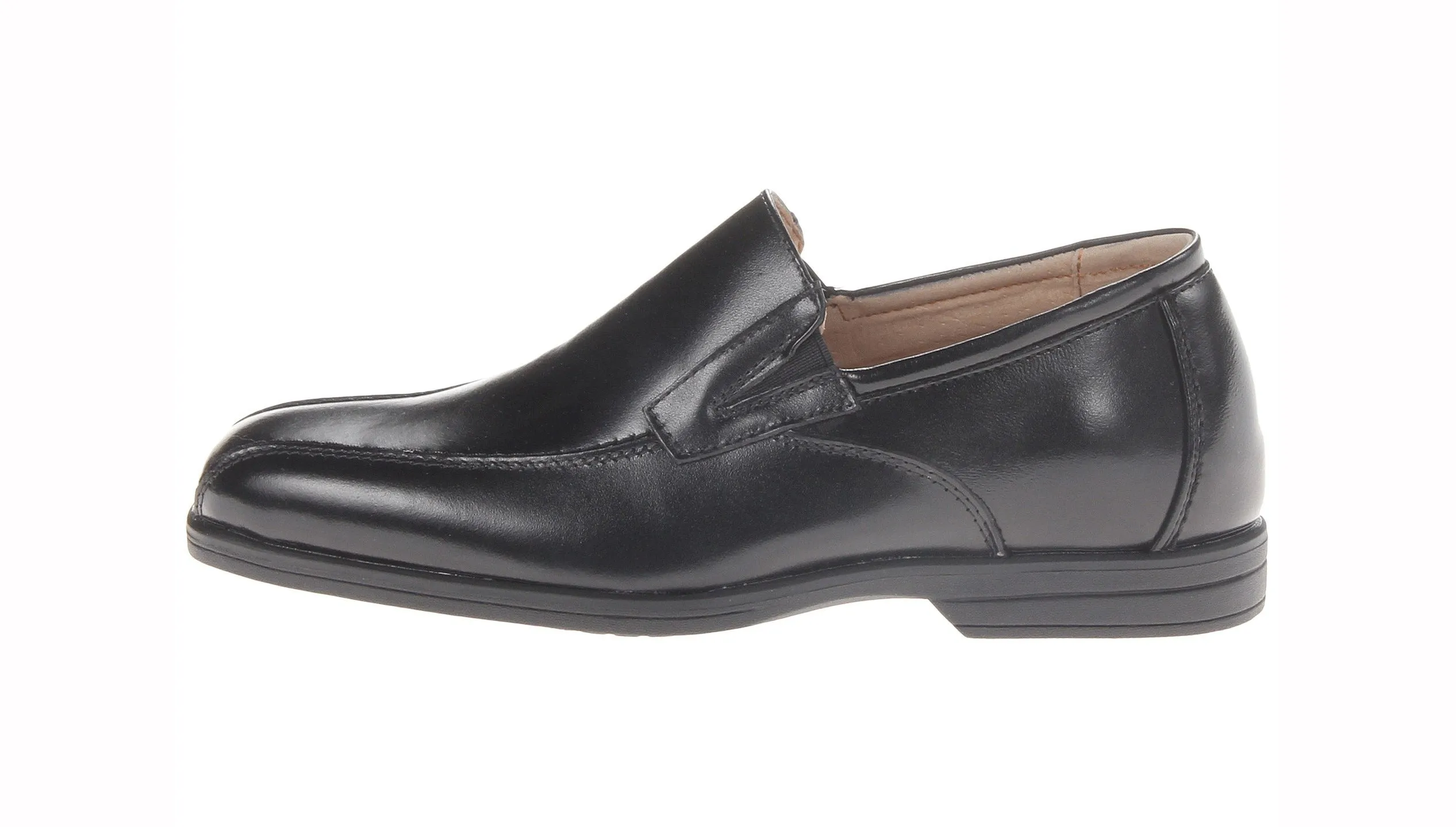 Florsheim Big Kids Reveal Bike Slip Uniform Loafer Black Slip-On Shoes