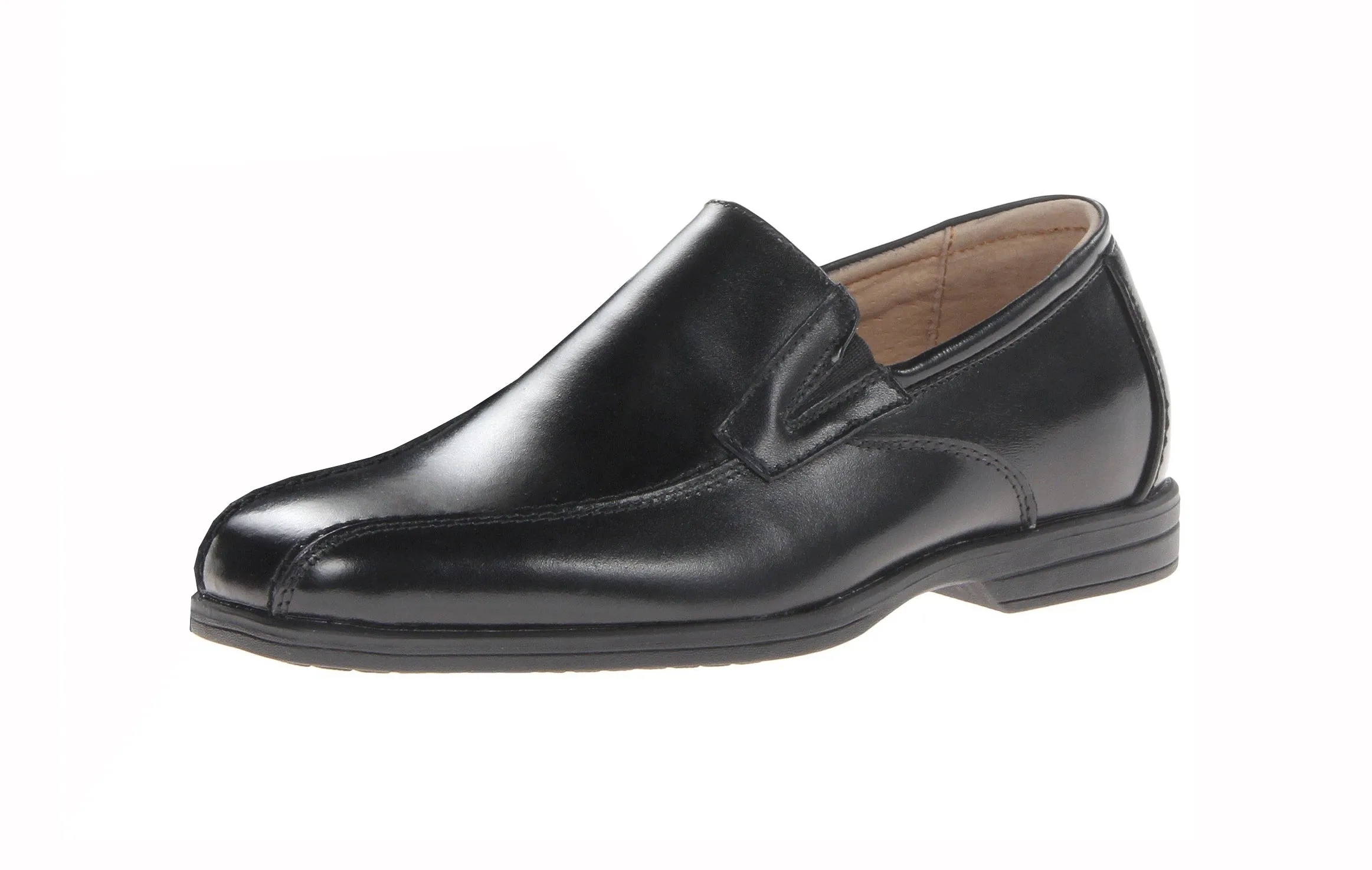 Florsheim Big Kids Reveal Bike Slip Uniform Loafer Black Slip-On Shoes