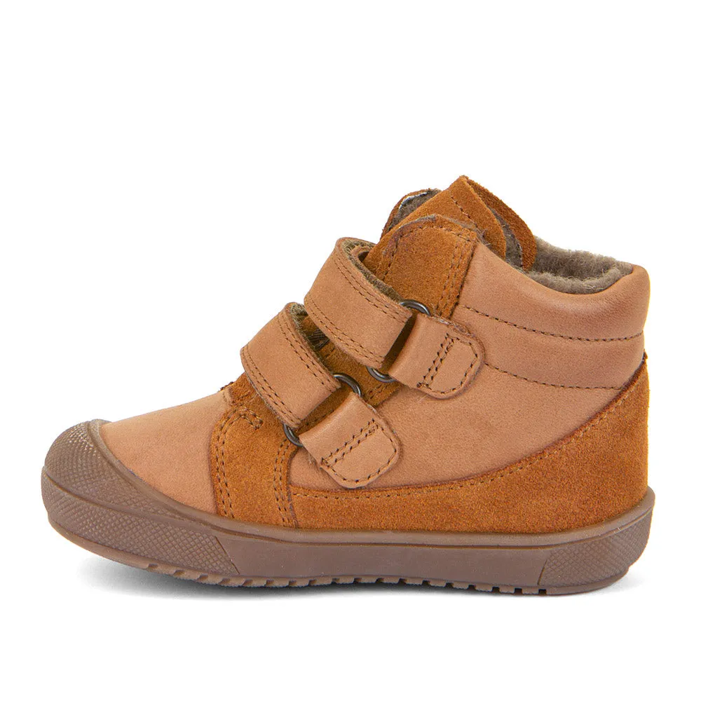 Froddo Boy's and Girl's Ollie Wool Tex Ankle Boots - Cognac