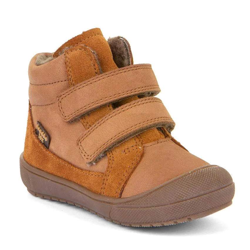 Froddo Boy's and Girl's Ollie Wool Tex Ankle Boots - Cognac