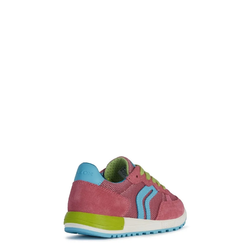 Geox J Alben Girl B Lace Up Trainer