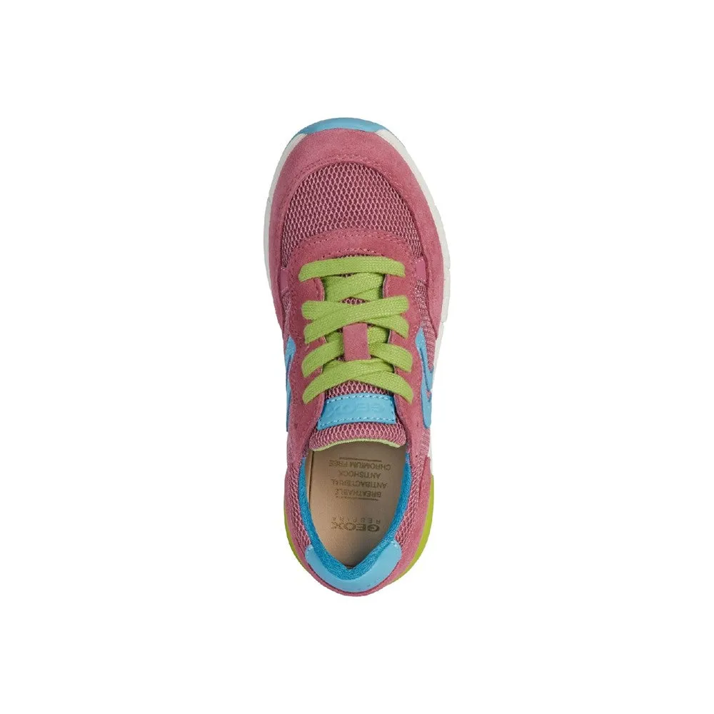 Geox J Alben Girl B Lace Up Trainer