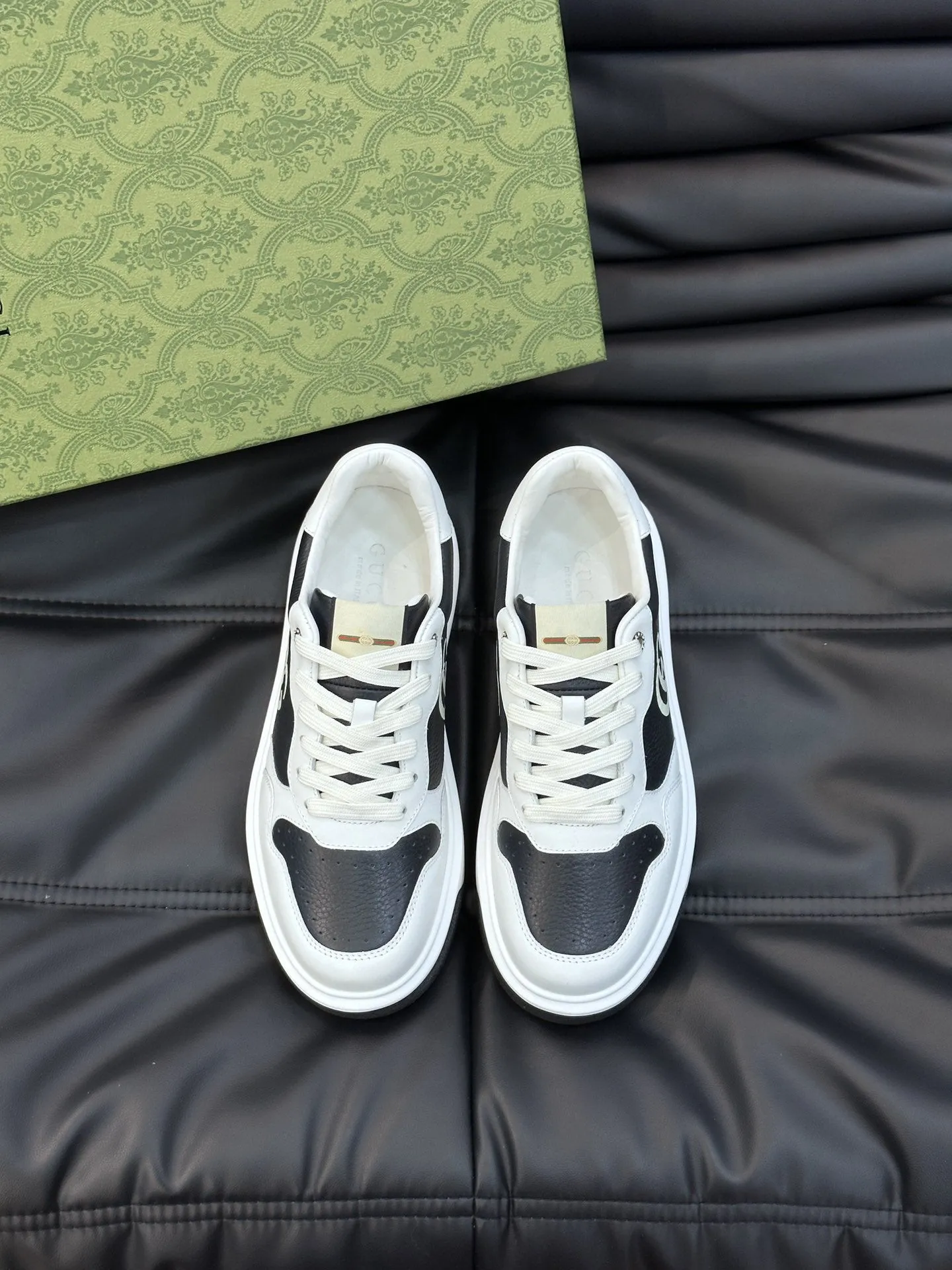 GG SNEAKERS WHITE BLACK LEATHER