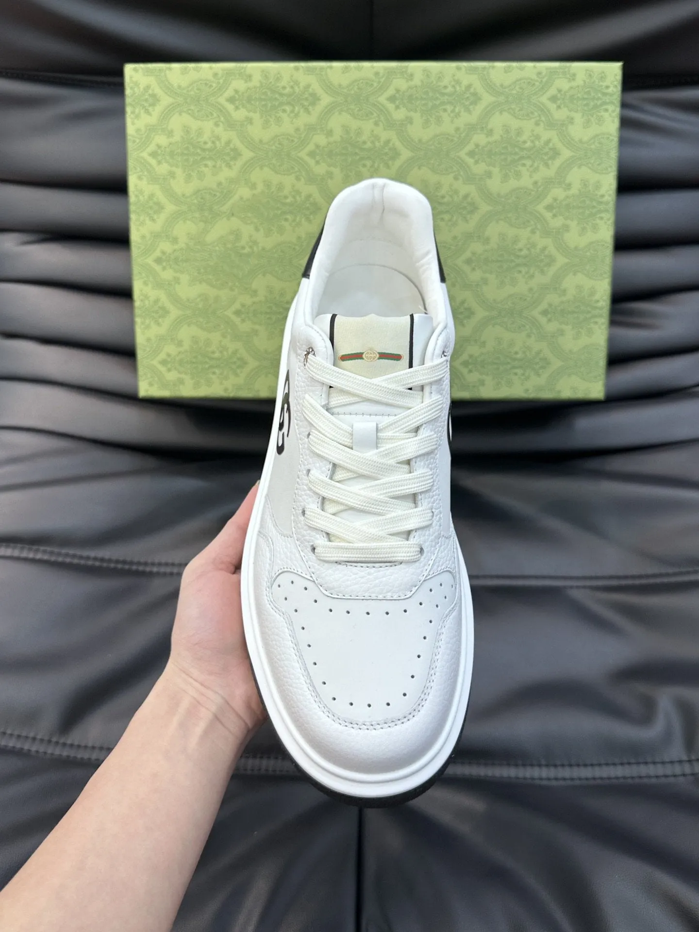 GG SNEAKERS WHITE LEATHER