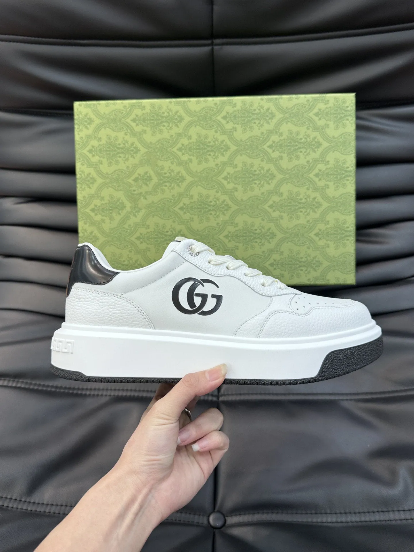 GG SNEAKERS WHITE LEATHER