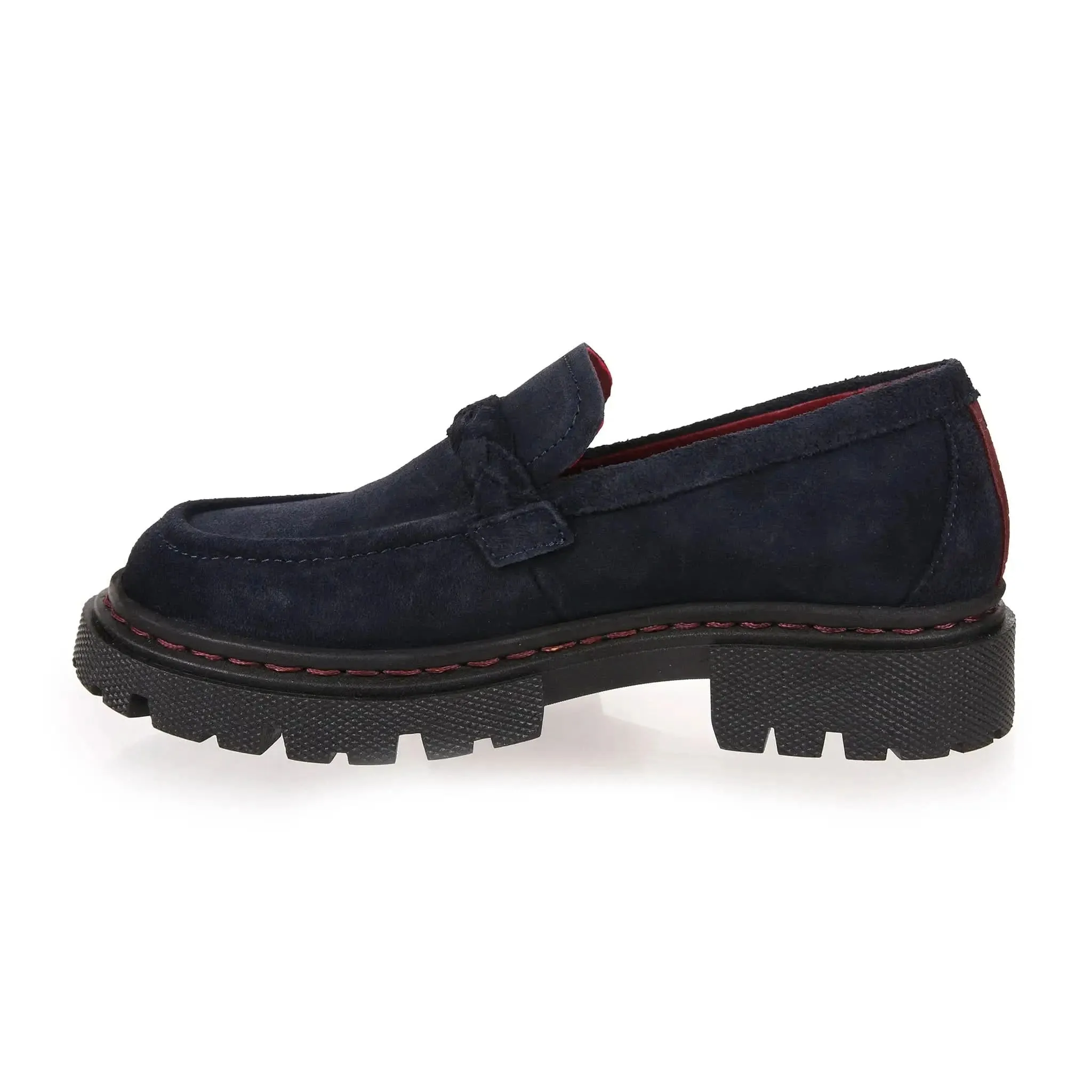 Hackney Navy Suede Loafers