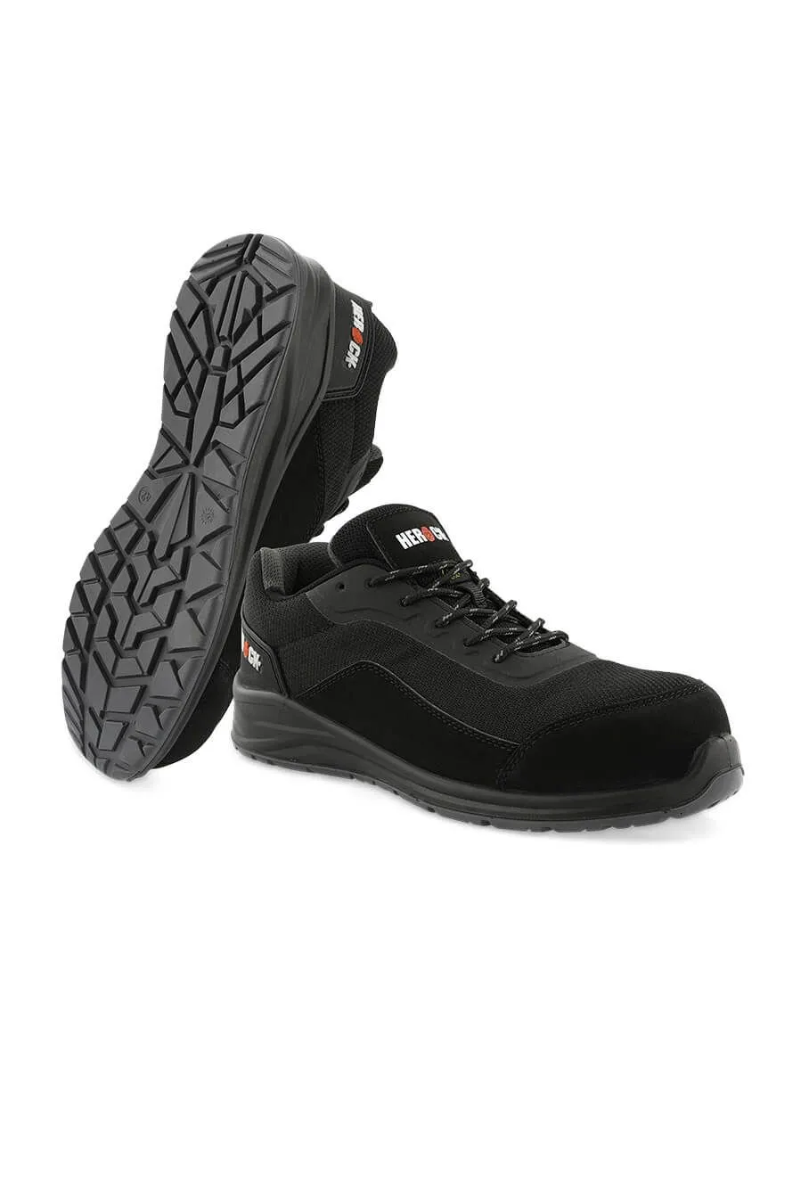 Herock&#x20;Leno&#x20;Low&#x20;Safety&#x20;Shoe&#x20;S1PS&#x20;Lightweight&#x20;-&#x20;Black&#x20;Grey