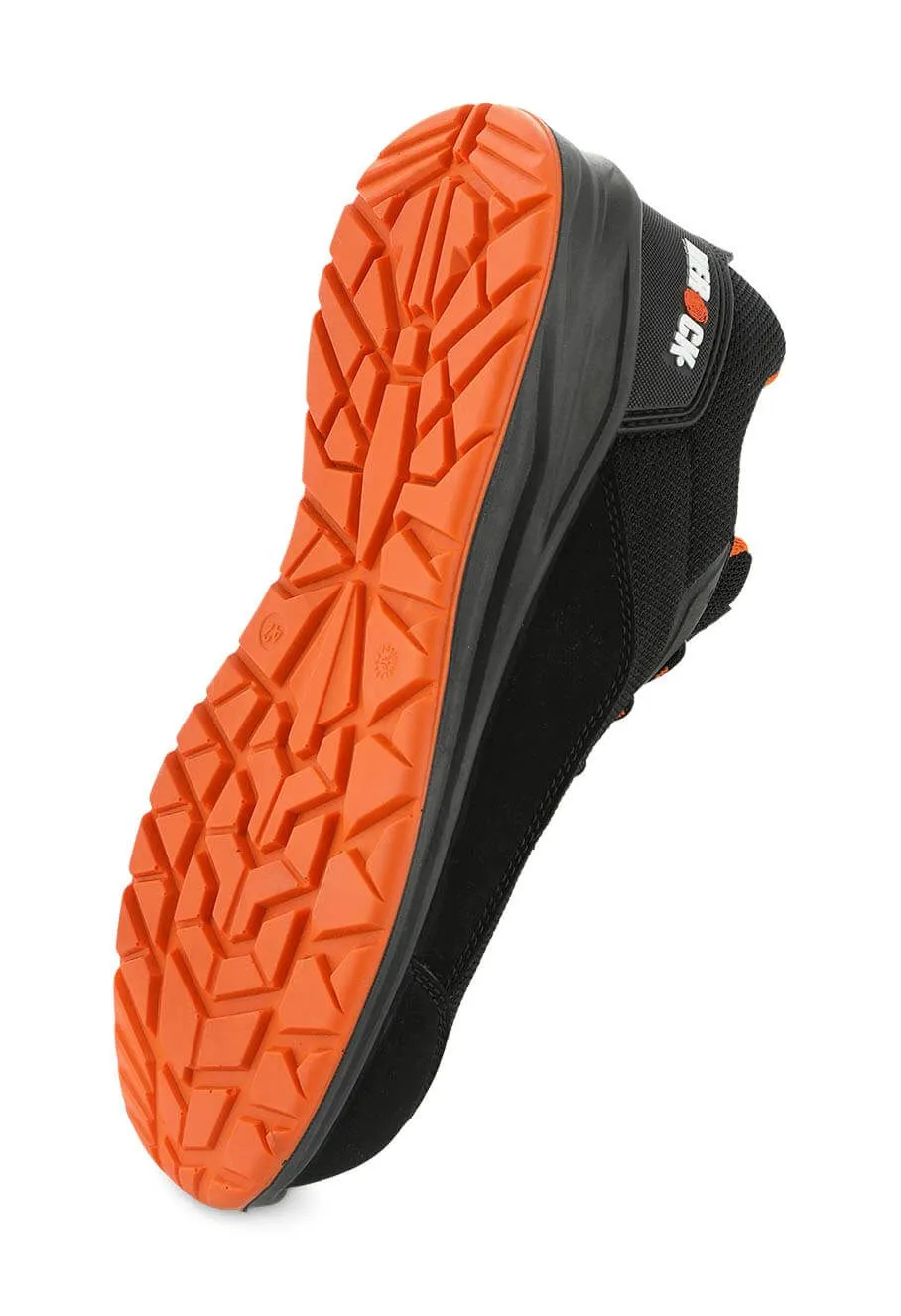 Herock&#x20;Leno&#x20;Low&#x20;Safety&#x20;Shoe&#x20;S1PS&#x20;Lightweight&#x20;-&#x20;Black&#x20;Orange