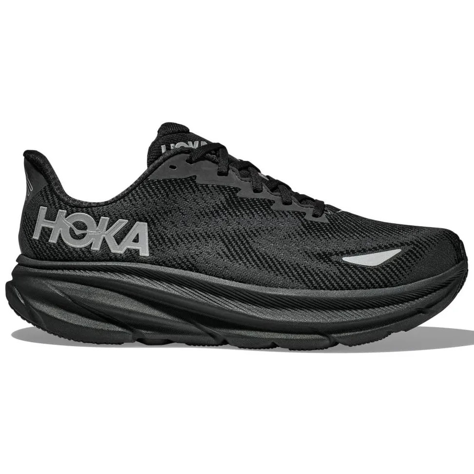 Hoka Women's Clifton 9 GORE-TEX Running Shoes Black / Black