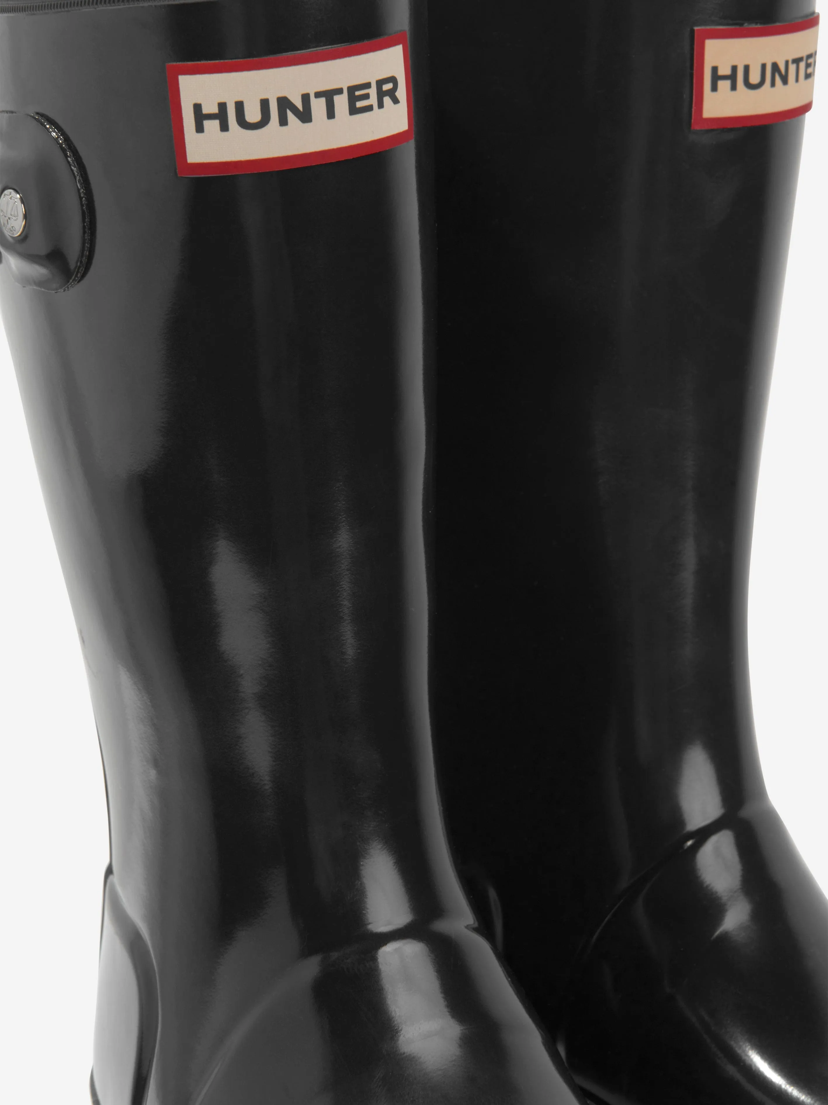 Hunter Kids Original Gloss Wellington Boots in Black