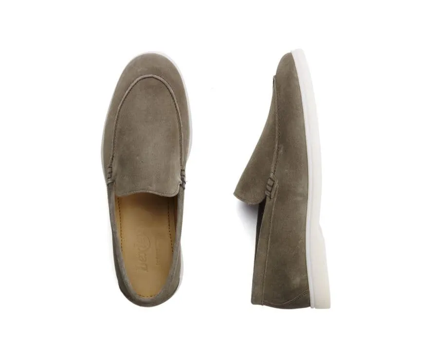  Khaki Suede Men&#039;s loafers - MANASOTA II