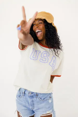 Kids in America Ringer Tee