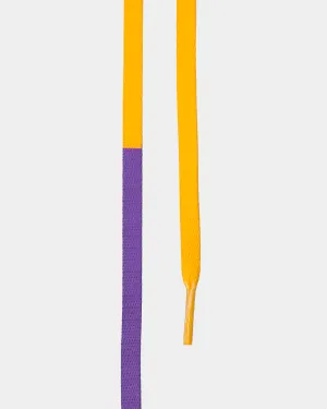 Lacespace Jordan Two Tone Laces Gold/Purple