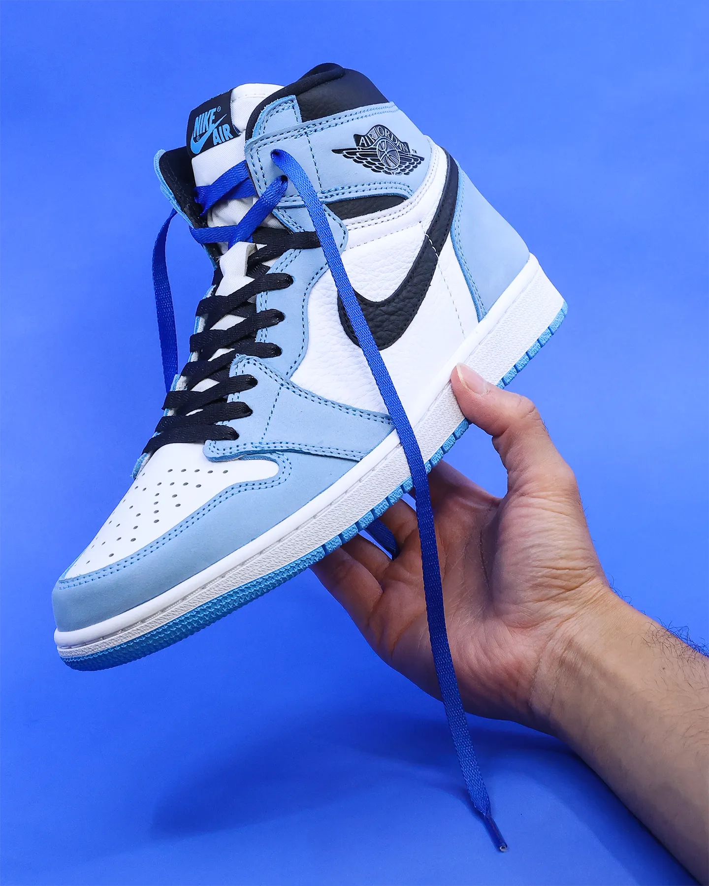 Lacespace Jordan Two Tone Laces Light Black/Blue