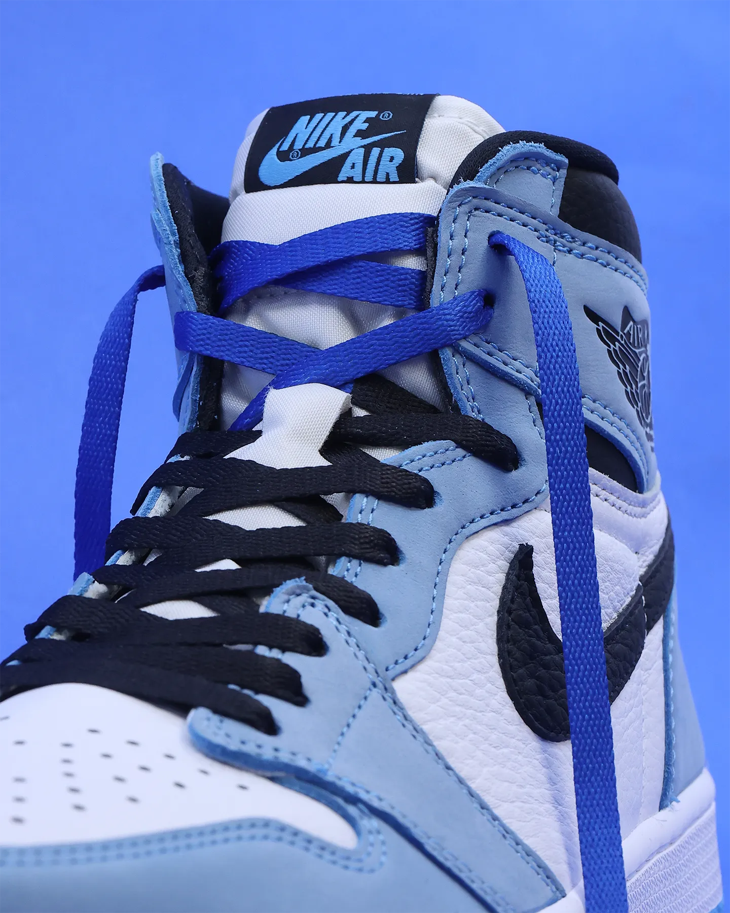 Lacespace Jordan Two Tone Laces Light Black/Blue