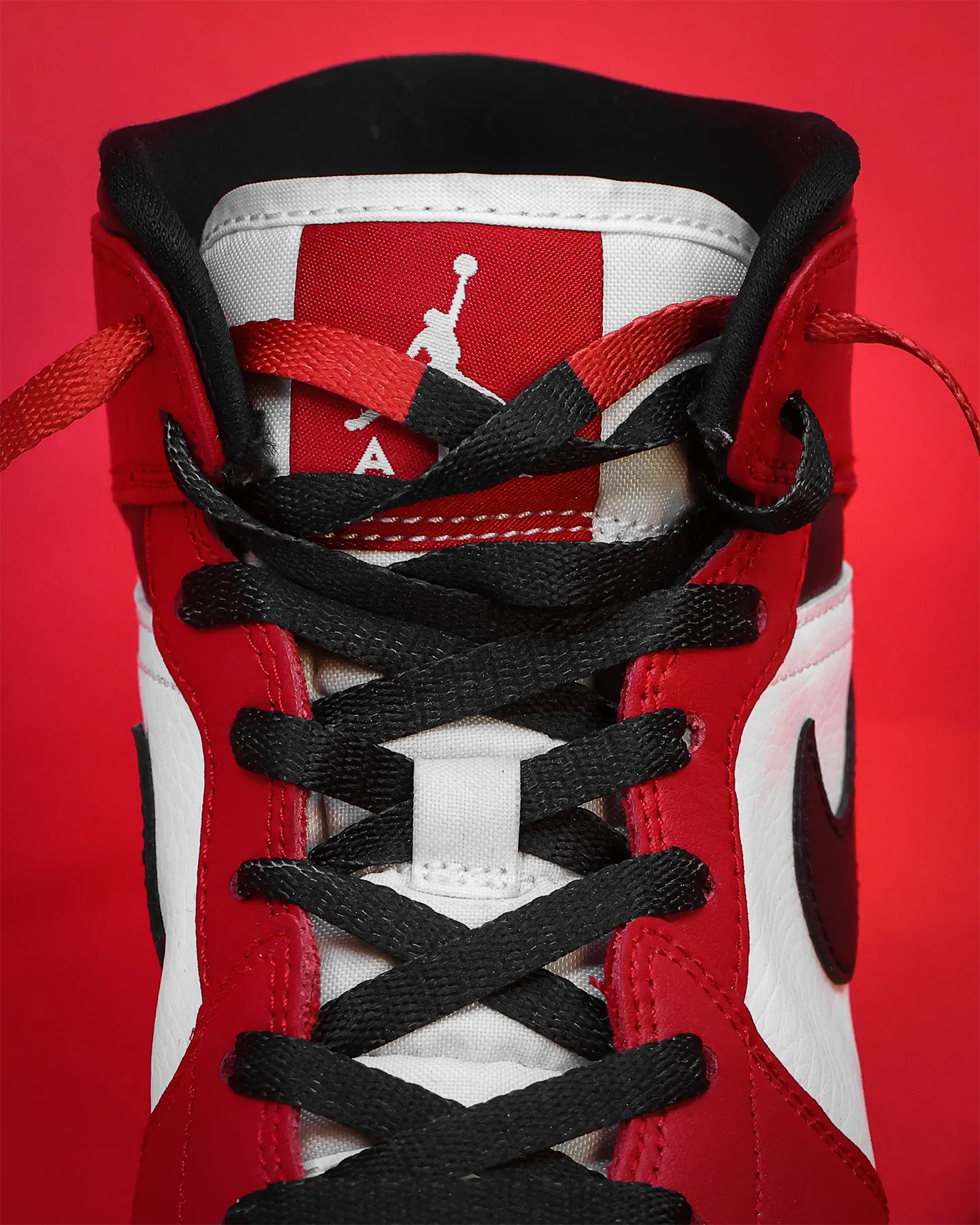 Lacespace Jordan Two Tone Laces Light Red/Black