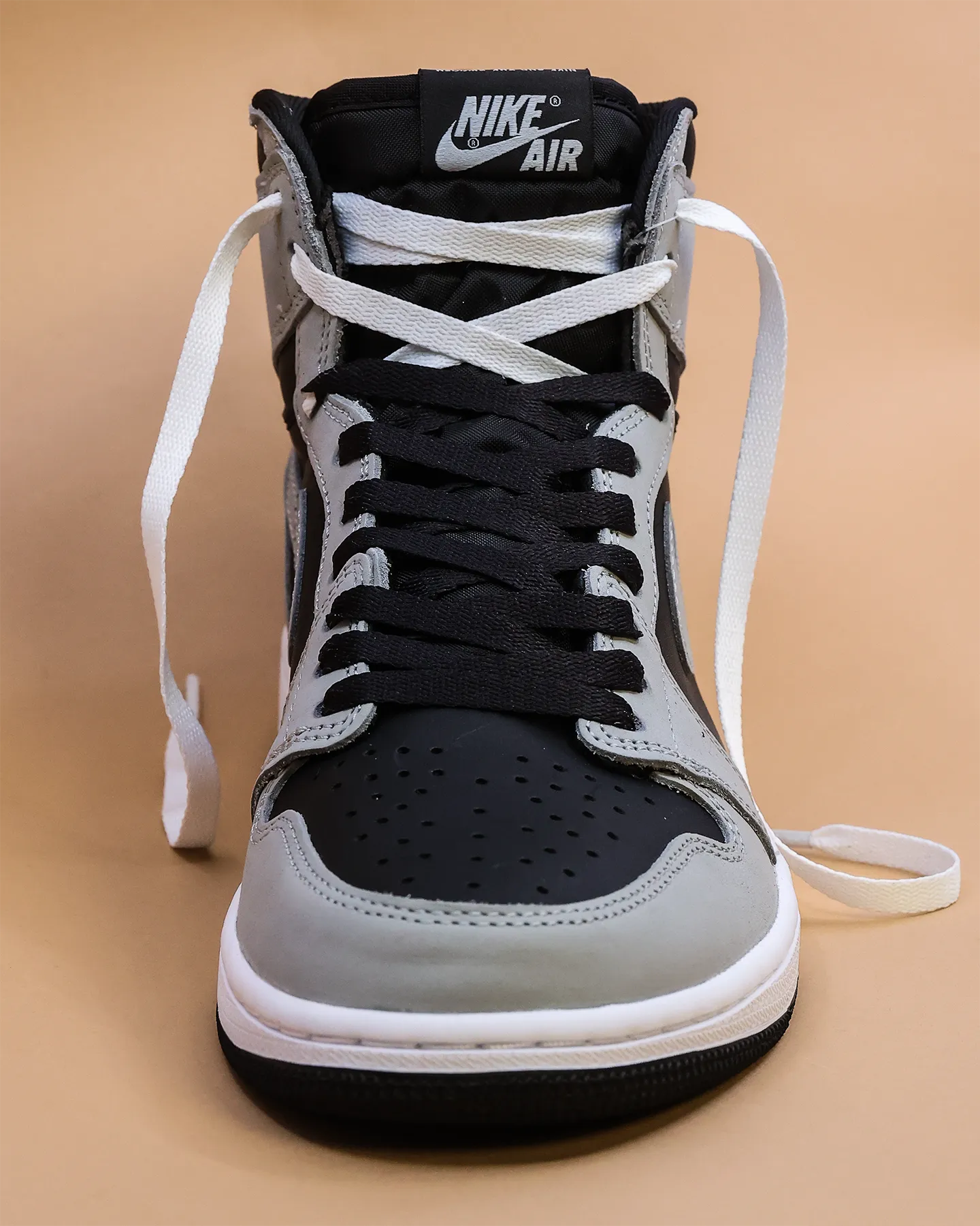 Lacespace Jordan Two Tone Laces Light White/Black