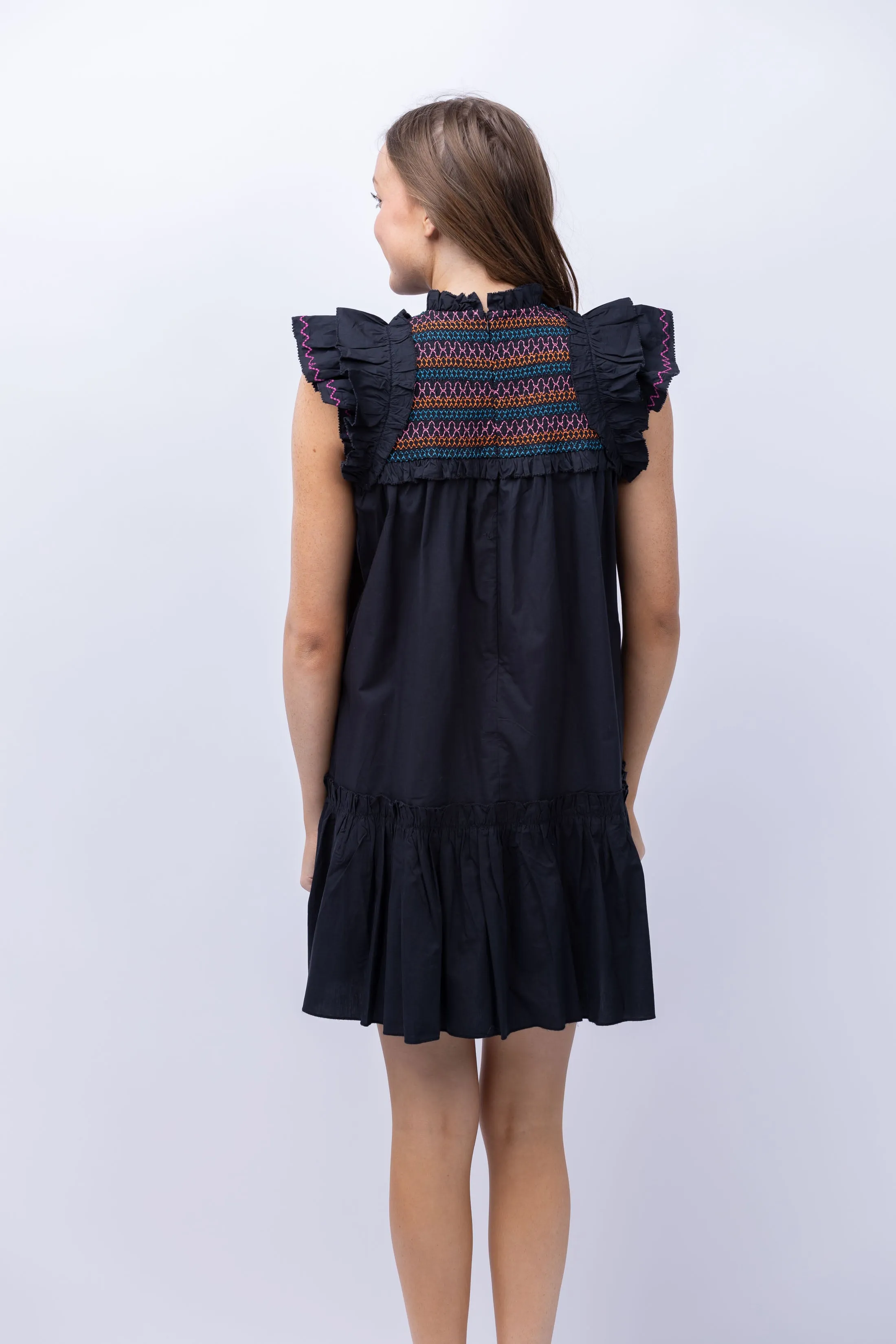 Love The Label Poppy Dress in Black Multi