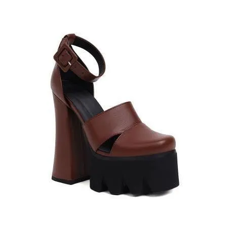 LovelyRLovely Women's Hollowed-out Strapping Heels