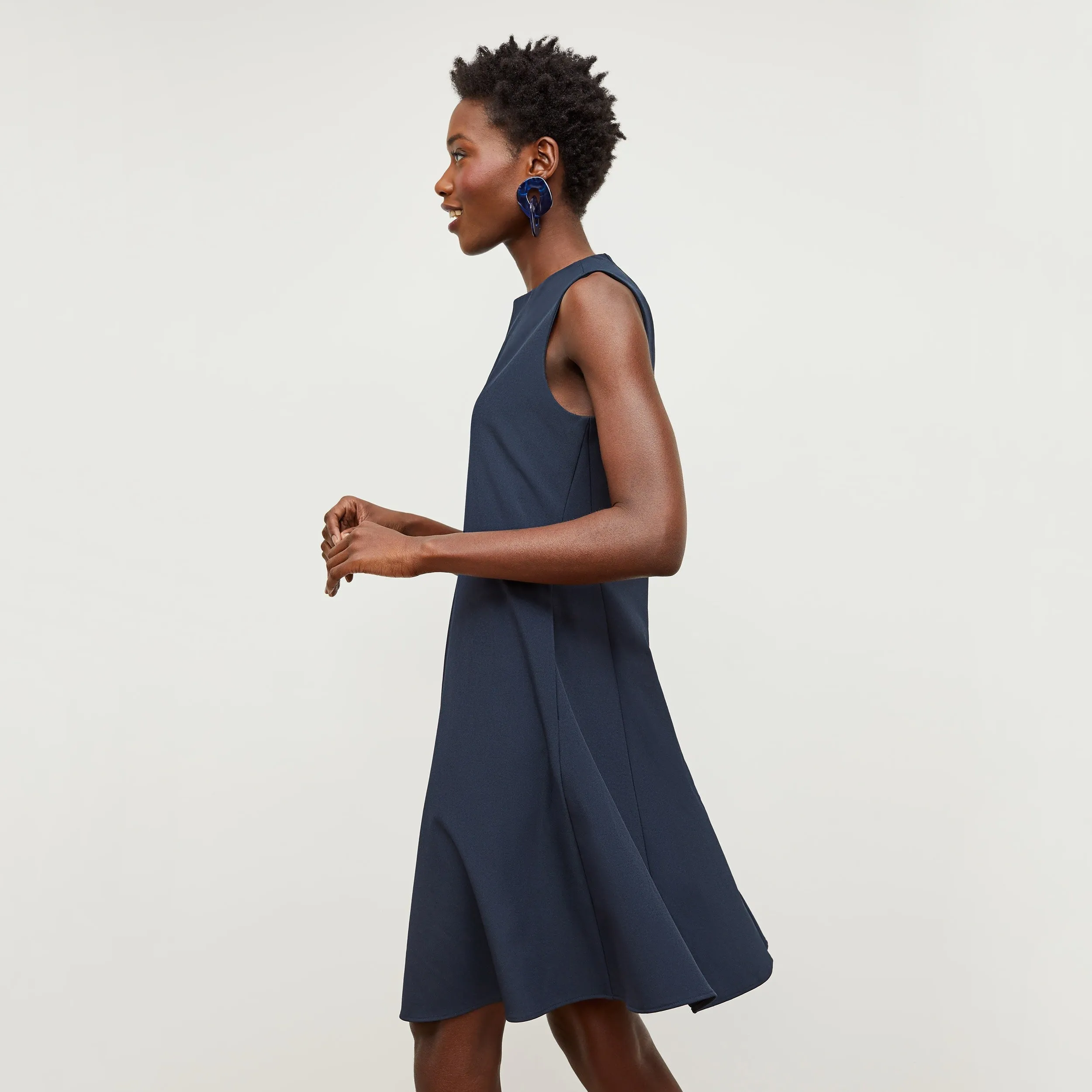 Malala Dress - Recycled WonderTex :: Dark Navy