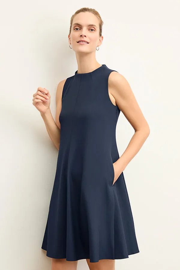 Malala Dress - Recycled WonderTex :: Dark Navy