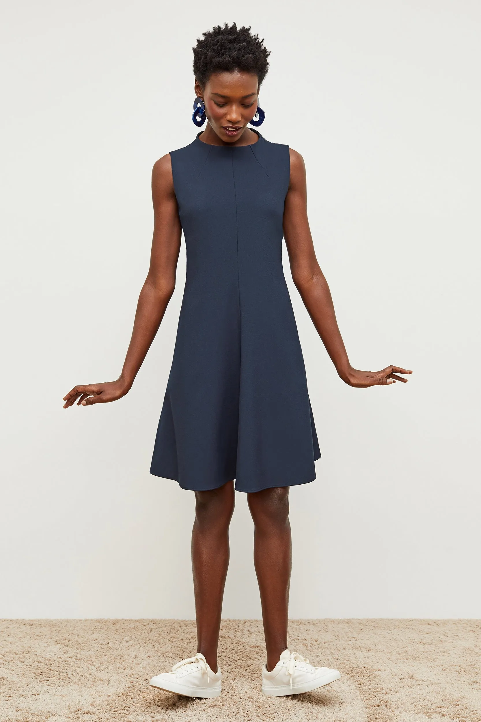 Malala Dress - Recycled WonderTex :: Midnight