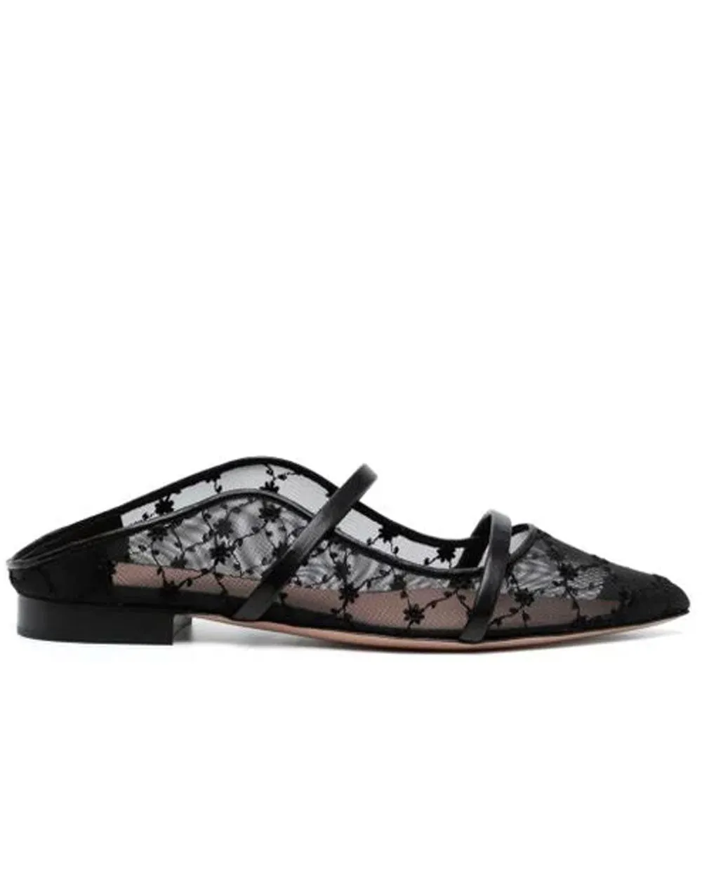 Maureen Flat in Black Lace