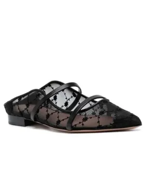 Maureen Flat in Black Lace