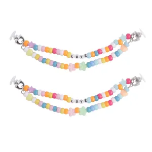 Melbees By Yellow Chime Shoe Chains for Kids Girls Teens | Shoe Accessories Beads Design | Shoe Decoration Charms| Shoe Chains for Unisex | Pack of 2 pieces | Shoe Chain Charms for Croc