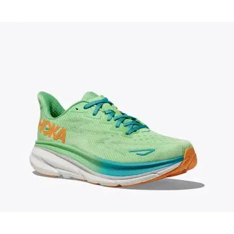 Men's Clifton 9 Wide - ZEST/LIME GLOW