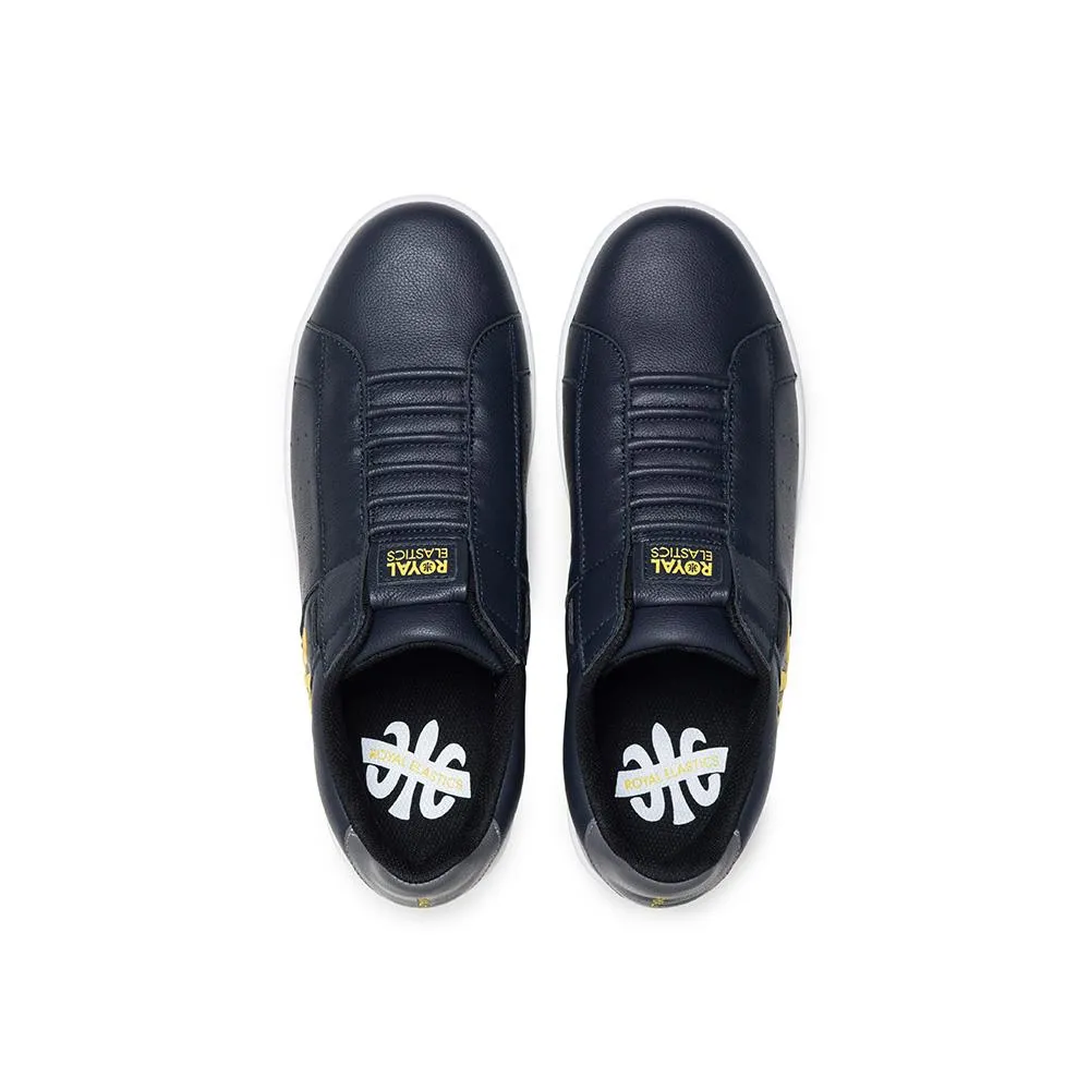 Men's Icon Navy Blue Logo Leather Sneakers 01912-538