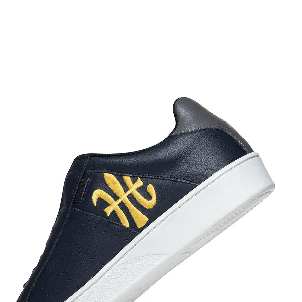 Men's Icon Navy Blue Logo Leather Sneakers 01912-538