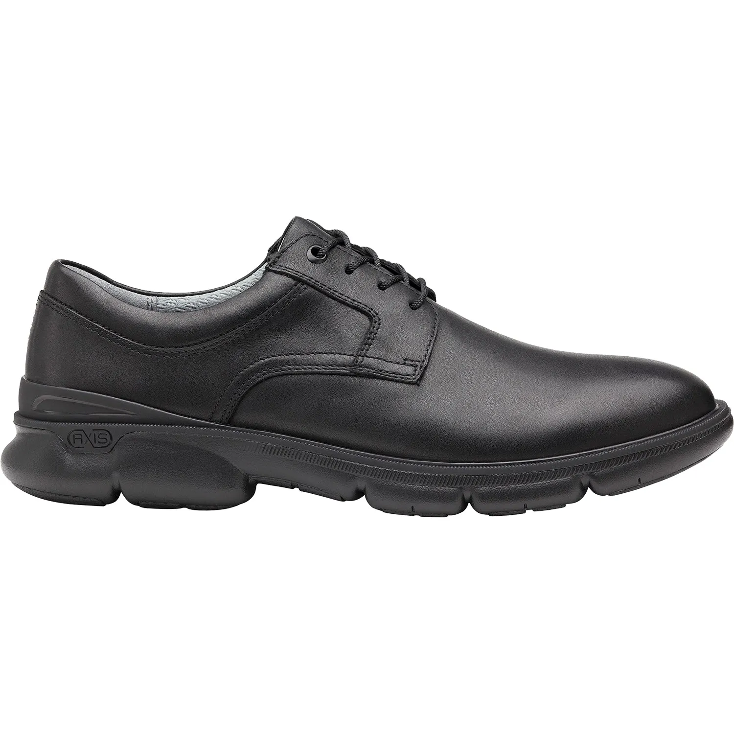 Men's Johnston & Murphy XC4 Tanner Plain Toe Black Full Grain Leather