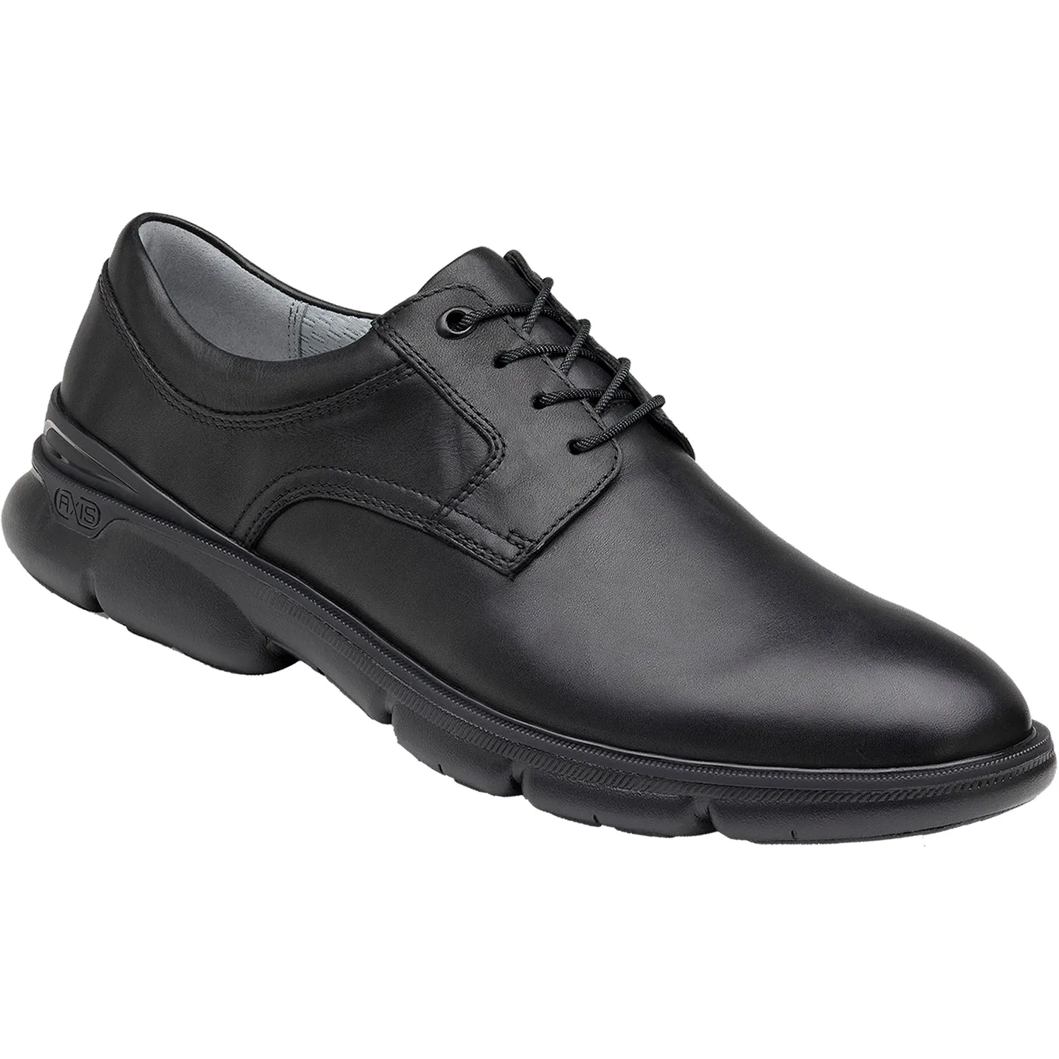 Men's Johnston & Murphy XC4 Tanner Plain Toe Black Full Grain Leather