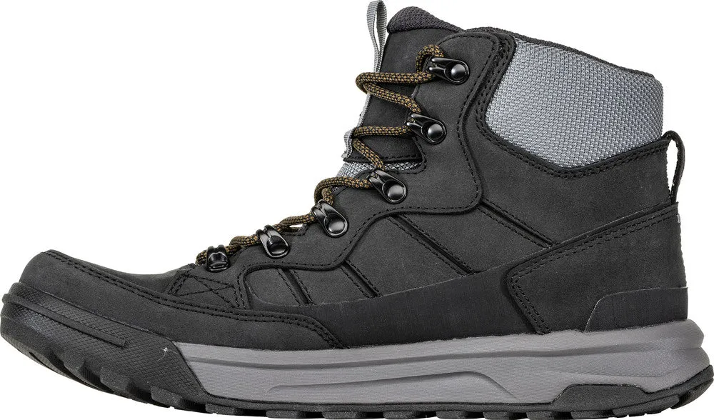 Men's Oboz Burke Mid Leather Waterproof Color: Granite