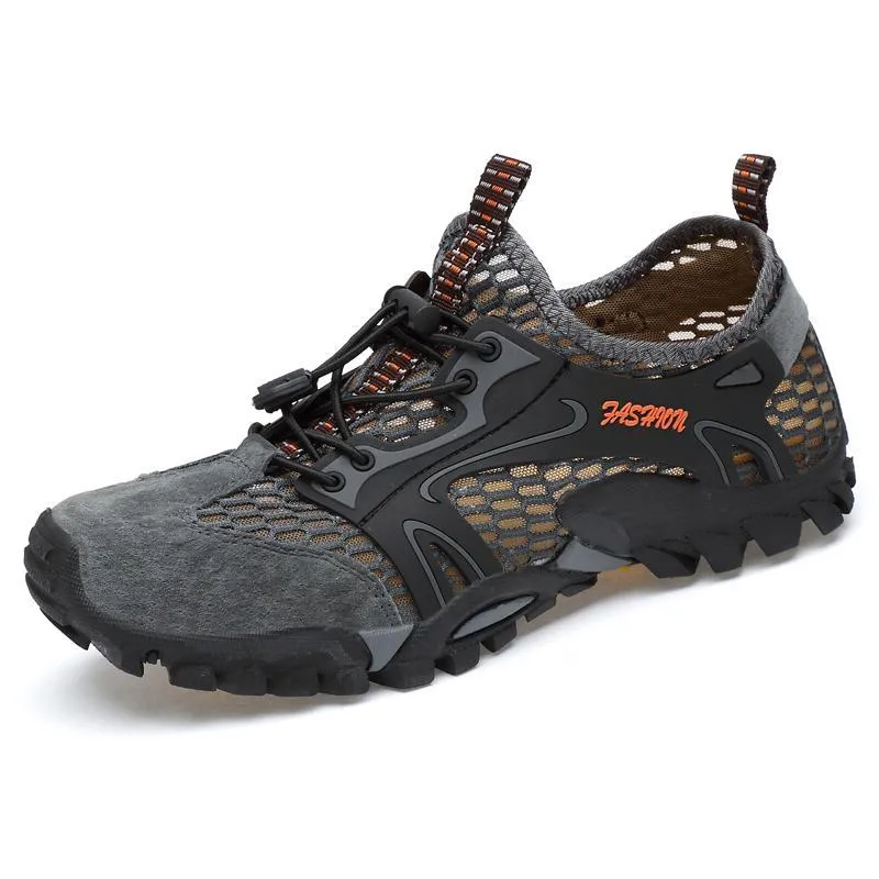 Men's outdoor hiking shoes mesh shoes breathable casual light