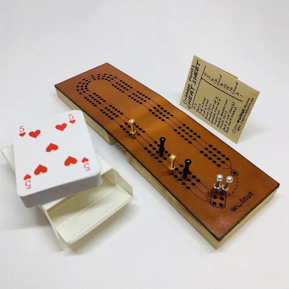 Mini Deluxe Travel Cribbage Board