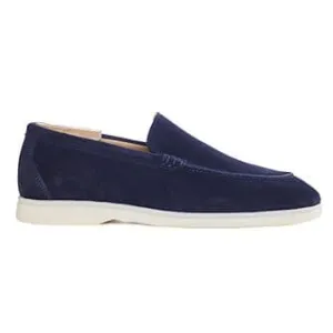 Navy Suede Men&#039;s loafers - MANASOTA II