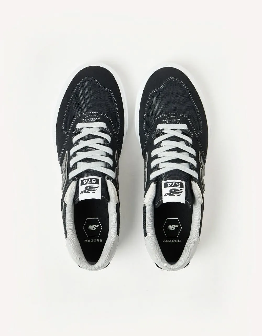 New Balance Numeric 574 Skate Shoes - Black/Grey