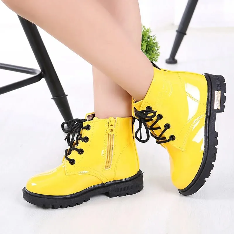 New Winter Children Shoes PU Leather Waterproof Plush Boots 20473837