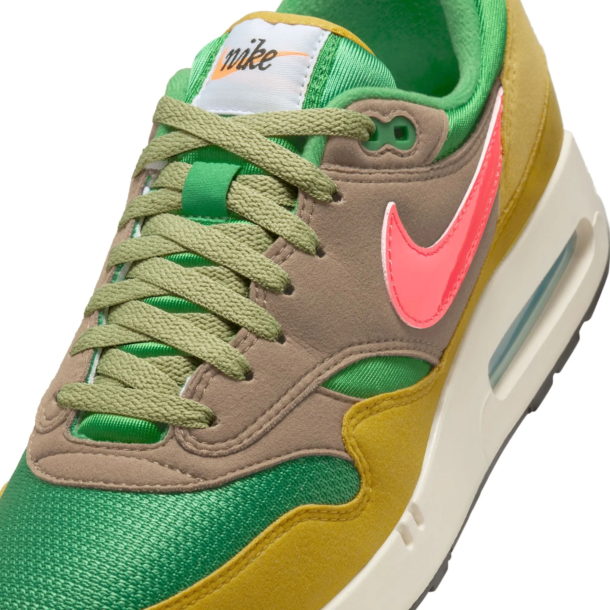 NIKE AIR MAX 1 '86 PRM - CLASSIC GREEN/EMBER GLOW/OLIVE GREY