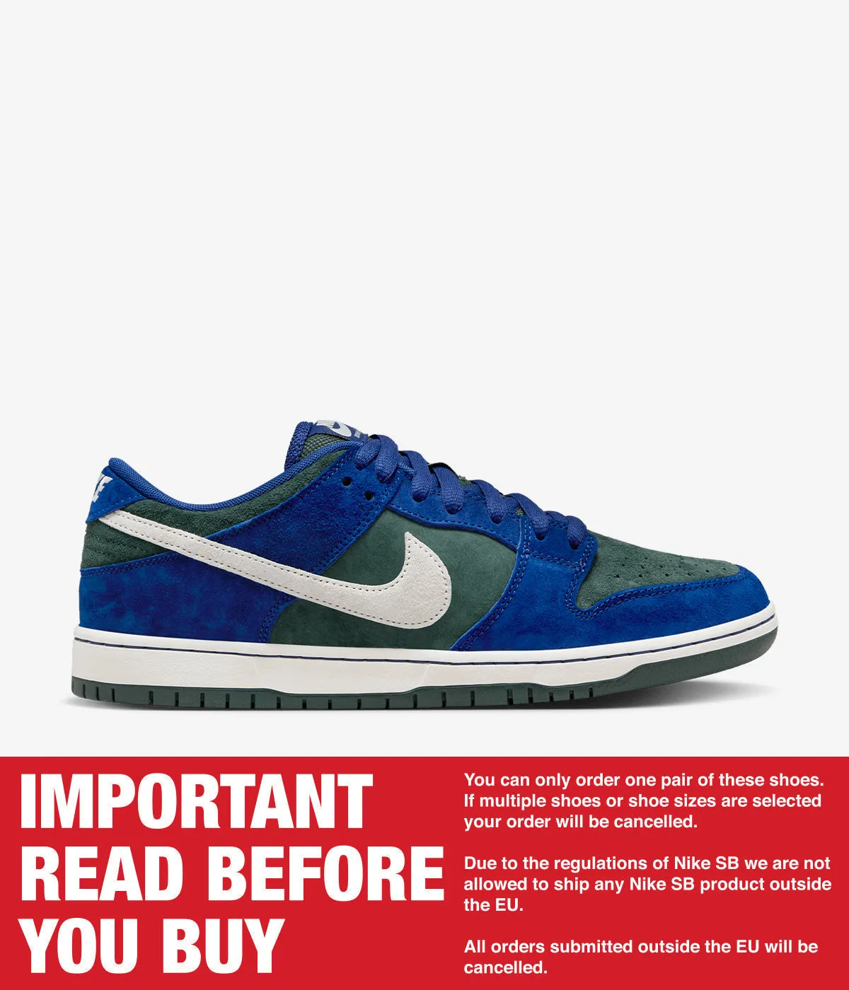 Nike SB Dunk Low Pro "Deep Royal Blue"