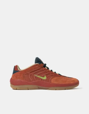 Nike SB Vertebrae TE Skate Shoes - Dark Russet/Pear-Desert Orange