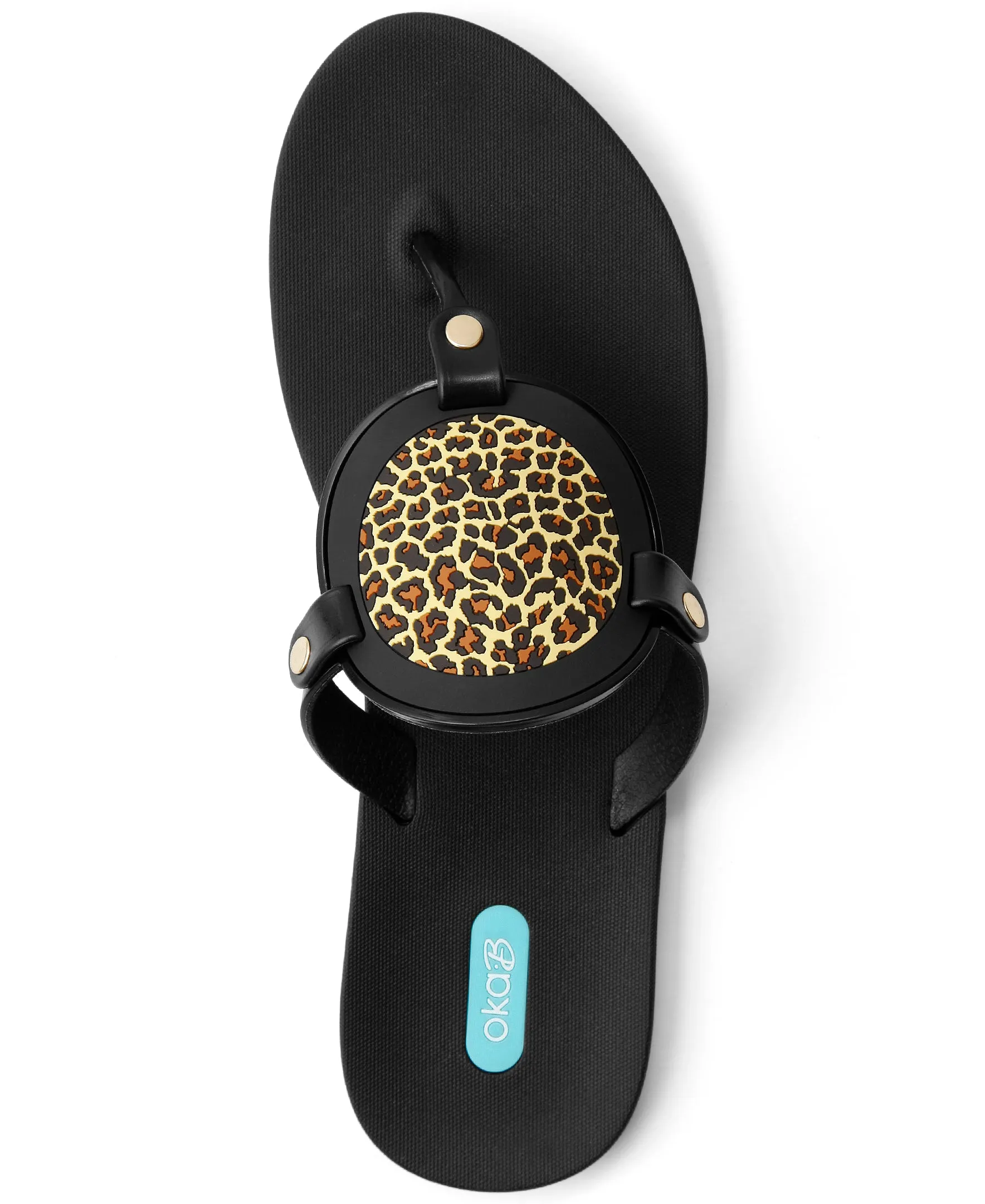 Oka-B Solara Women's Flip Flop with a soft, trendy medallion