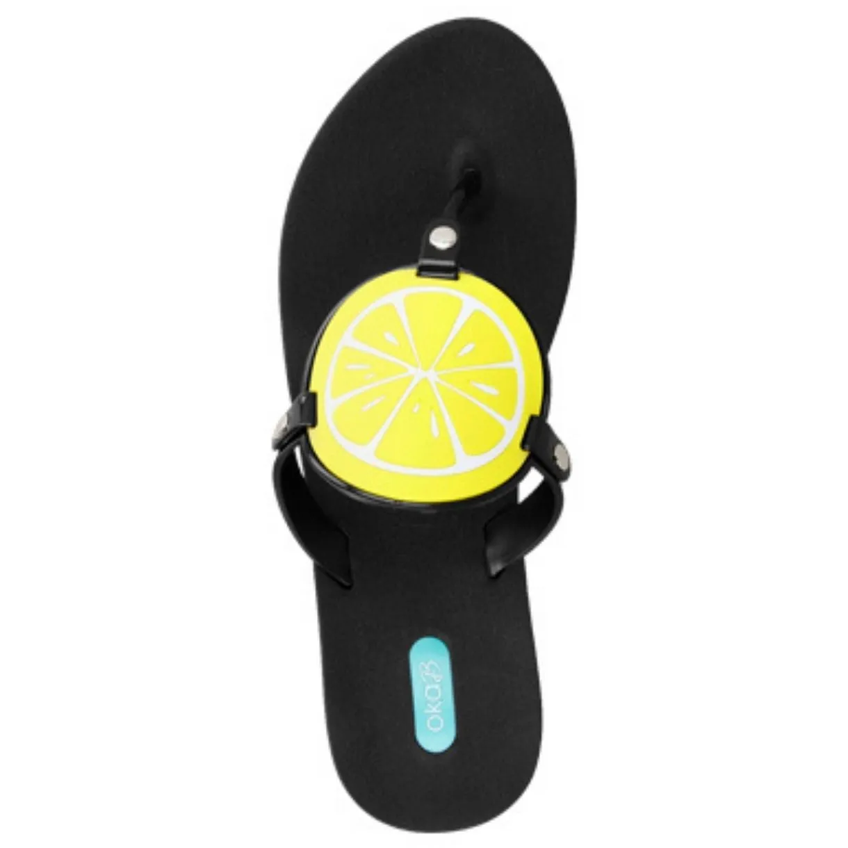 Oka-B Solara Women's Flip Flop with a soft, trendy medallion