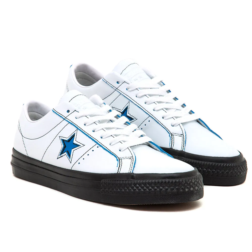 One Star Pro Ox (White / Black / Kinetic Blue) (S)