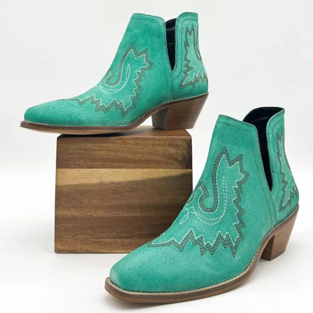 Online Exclusive | Kickin' Booties in Turquoise Suede