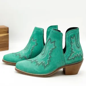 Online Exclusive | Kickin' Booties in Turquoise Suede