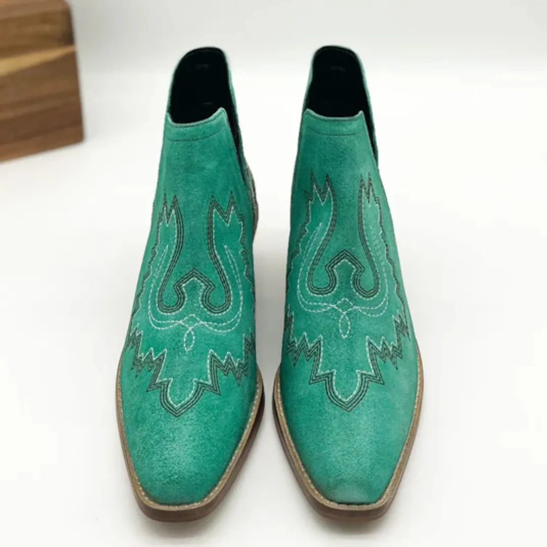 Online Exclusive | Kickin' Booties in Turquoise Suede